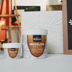 White Modeling Paste, 571ML 28.2 Oz, 800GM, High Density, Acrylic Medium, hick