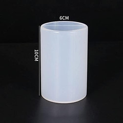 2Pcs 60Mm+50Mm Silicone Cylinder Resin Epoxy Casting Mould Jewelry Hand Making M