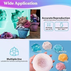Premium Translucent Mold Making Silicone – Easy Mix, No Bubbles, 4H Cure