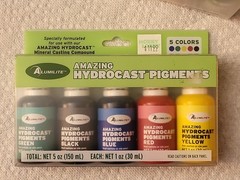 ALUMILITE Amazing HYDROCAST Pigments 5 Pk – 1 oz R Y B G Bl , Liquid Resin Dyes