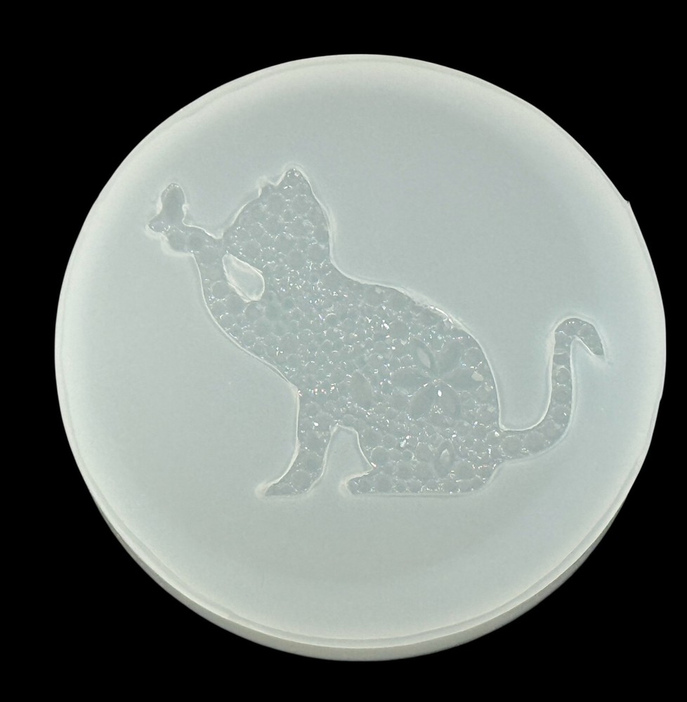 Handmade Crystal Cat Mold For Resin