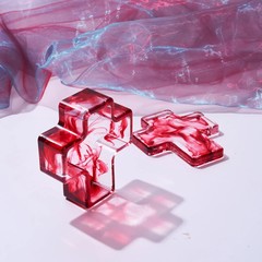 Cross Box Silicone Resin Molds with Lid Jar Storage Mold for Epoxy Resin Clay Ca