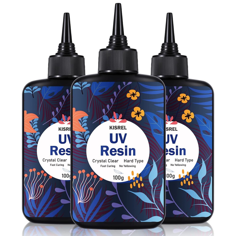 UV Resin 300g – Upgraded UV Resin Kit Hard Type Crystal Clear Ultraviolet Curing