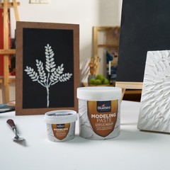 Thick Modeling Paste White 28.2 Oz / 800gm – High Density, Acrylic Medium for…