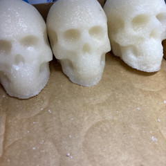SKULL MOLD SILICONE 3D EPOXY RESIN CANDLES CANDY CHOCOLATE SOAP FONDANT 4 SIZES