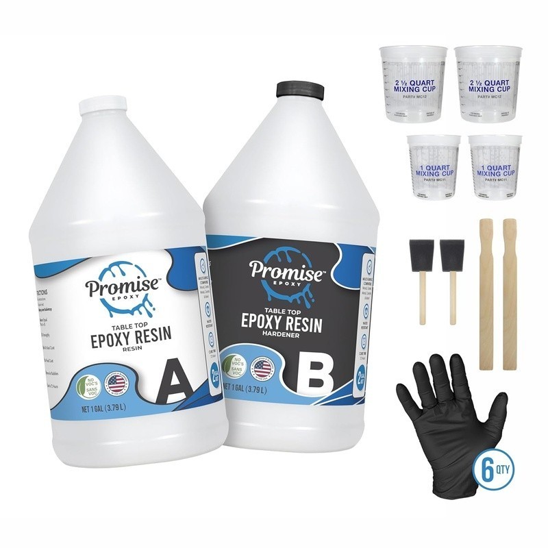 Self-Leveling Food-Safe Epoxy Resin Kit Crafts Coating Molding W/ Complete Tools
