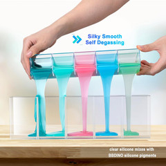 Silicone Mold Making Kit 20A – 1 Gallon/10 Lbs/160 Oz, Clear Translucent, 1:1 by