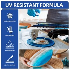 1 Gallon Crystal Clear Epoxy Resin Kit NotYellowing NoBubble, Self Leveling …