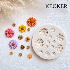 Polymer Clay Flower Molds 2 Pcs Jewelry Making Clay Cutters Medium Flower