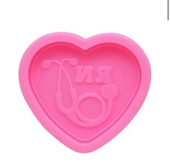 NURSE SILICONE MOLD RESIN CRAFT DIY BADGE REEL KEYCHAIN DECO SALE USA SELLER!!