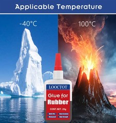 Black Rubber Glue,Super Instant Glue Bonding Between Rubbers,Rubber and Other