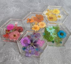 Silicone Hexagonal Honeycomb Tray Mold, high quality thick material, gently used