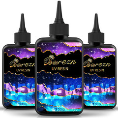 300G UV Cure Resin Hard, Upgraded Crystal Clear Premixed Resin for Jewelry Makin