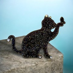 Handmade Crystal Cat Mold For Resin