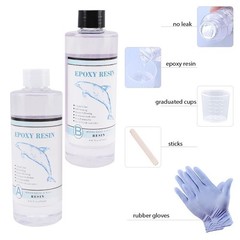 1:1 Clear Epoxy Resin Kit Crystal Casting Art Resin DIY Jewelry Craft Set