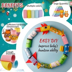 100 Pack Cardboard Tubes 1.57 x 3.74 Inch Spring&Easter Crafts Empty Multicolor