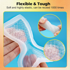 Jdiction Brush-On Silicone Mold Making Kit, 10-15 Minutes Fast Cure Silicone Rub