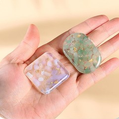 TuNan 20pcs Square Jewelry Casting Molds, 42mm x 42mm, Semi-transparent