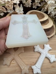 Gemstone Cross handmade silicone mold for crafts