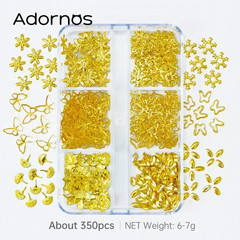 550Pcs/Box Metallic Butterfly Epoxy Accessories Stars Moon Resin Mold Silicone F