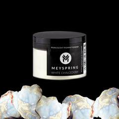 MEYSPRING White Chalcedony Mica Powder for Epoxy – Resin Color Pigment
