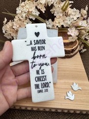 Bible verses LUKE 2:11 MATTHEW 12/21 cross handmade silicone mold for crafts