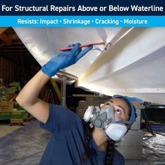 Polyester Structural Repair Putty – Marine Grade Filler for Fiberglass and More