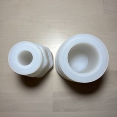 2 Pack DIY Cylinder Resin Silicone Molds, 5″ DIY Flower Pot Container Spice