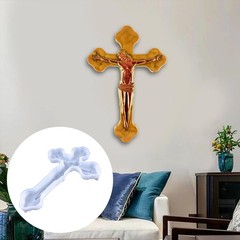Cross Silicone Resin Molds Crucifix Wall Cross Party Supplies Epoxy Mold for