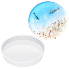Large Resin Molds 12 Inches Round Silicone Molds for Table, Round Stool, Epoxy