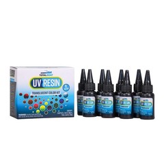 Translucent Colored UV Resin – Fast-Cure UV Resin Kit for Jewelry Making, Cha…