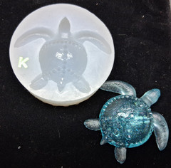 Handmade Diamond peace sign Turtle Mold K For Resin TURTLE K -MOLD ONLY-