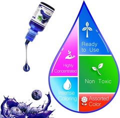 15 Colors Epoxy Pigment, Translucent Liquid Resin Colorant Each Non-Toxic