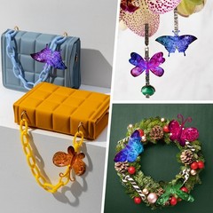 2 Pack 3D Butterfly Silicone Mold for Epoxy Resin – 6 Styles Translucent