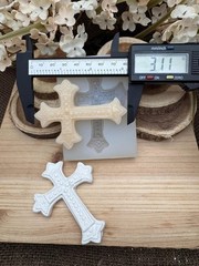 Gemstone Cross handmade silicone mold for crafts