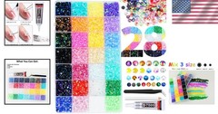 28 Vibrant Colors of Mixed Resin Rhinestones: 3mm, 4mm & 5mm for Crafting Bliss