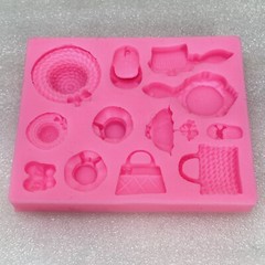 Silicone Miniature Doll Accessories Mold Purse Hat Mirror Resin •🇺🇸 US Seller‼