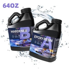 64oz Epoxy Resin Crystal Clear DIY Craft Jewelry Making No Bubble