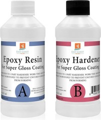 Crystal Clear Epoxy Kit – Super Gloss, Water-Resistant Coating for Art, Furni…