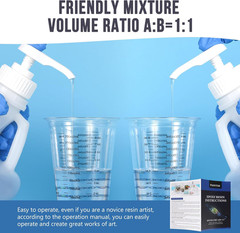 Epoxy Resin 2 Gallon – Crystal Clear Epoxy Resin Kit – Self-Leveling, High-Gloss