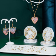 4 Boxes Star Moon Sun Snowflake Resin Filler Charms Brass Epoxy Resin Supplies C