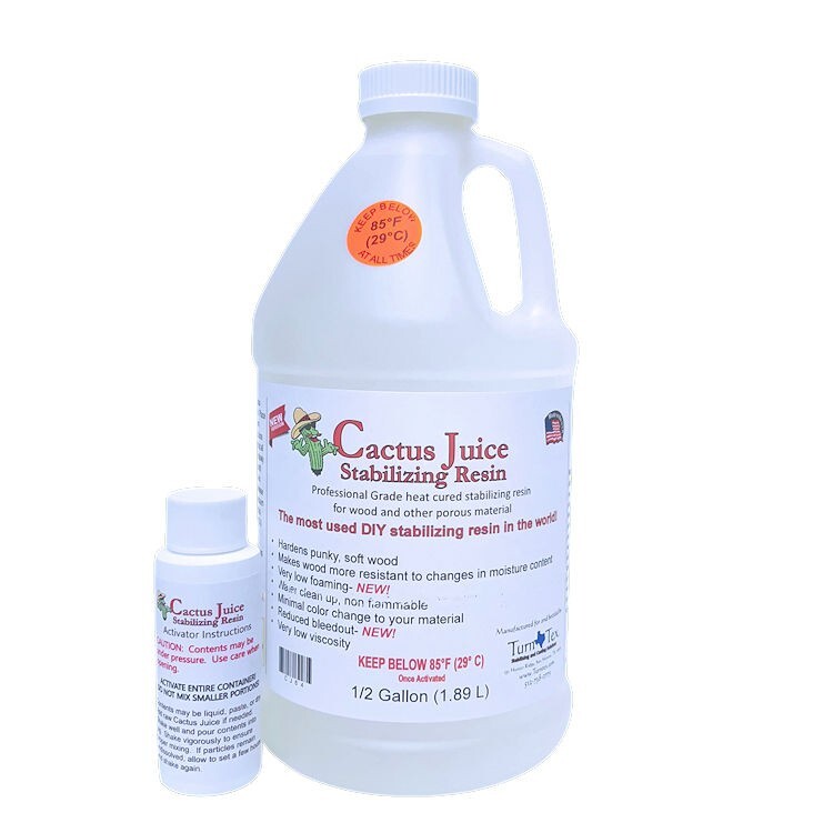 Cactus Juice Stabilizing Resinby TurnTex -1/2 Gallon FREE SHIPPING in USA