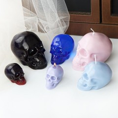 3d Skull Silicone Mold Epoxy Resin Candle Sculpture Halloween Decoration