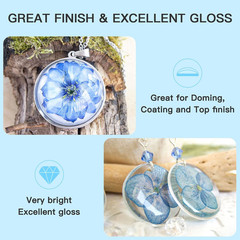 UV Resin, Upgrade 300G High Viscosity Hard UV Resin with Crystal Clear Resins Ki