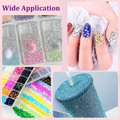 22000 PCS Multicolor Resin Rhinestones – Mixed Sizes for Stunning DIY Crafts
