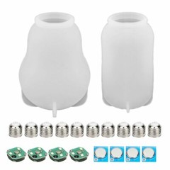 Silicone Resin DIY LED Light Bulb Molds Chip Base Cover Epoxy Making Tool Mould