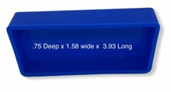 USA SELLER – BLUE Pen blank Mold SINGLE CAST FOR PEN BLANK RESIN CASTING