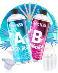1 Gallon Epoxy Resin Kit- 2 Part Ultra Crystal Clear Resina Epoxica- High Gloss.