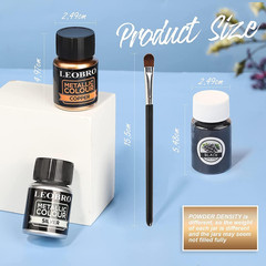 LEOBRO Metallic Mica Powder for Resin, Epoxy Resin Color Pigment, Pigment Powder