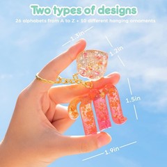 Personalized Letter Keychain Mold – 182pcs Crafting Kit